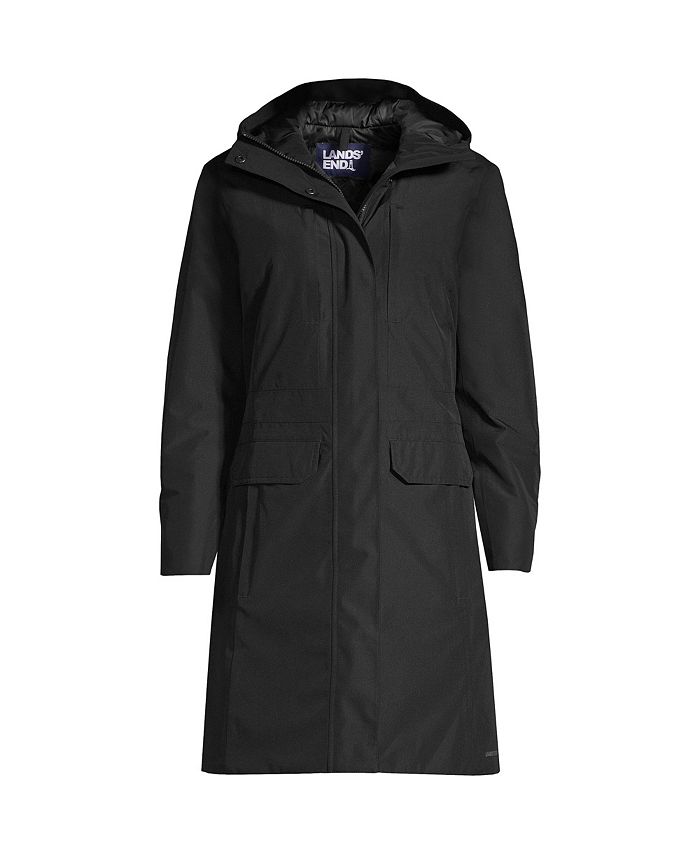 Lands' End Petite Waterproof Insulated Raincoat Macy's