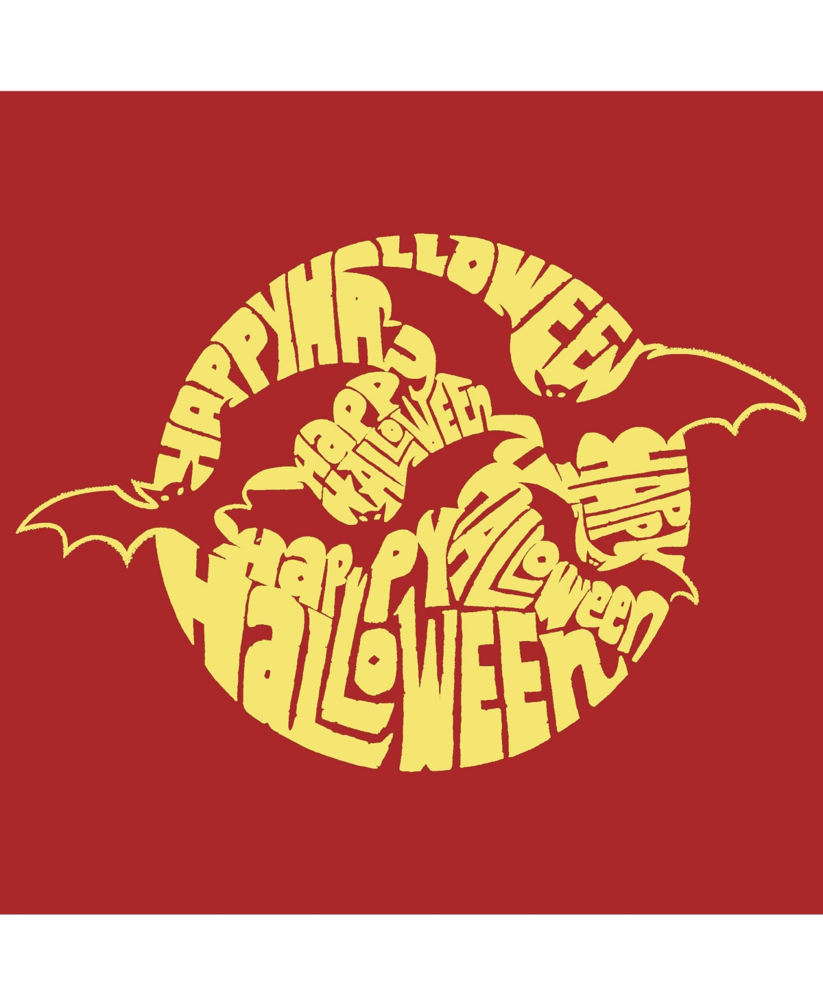 Boy's Child Word Art T-shirt - Halloween Bats