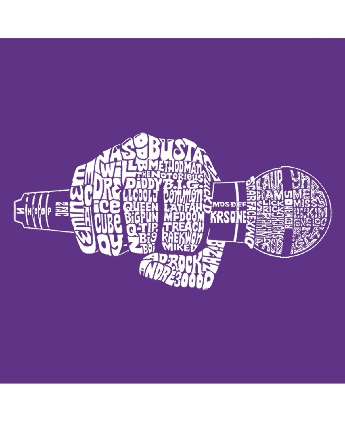 Child 90's Rappers - Girl's Word Art T-Shirt