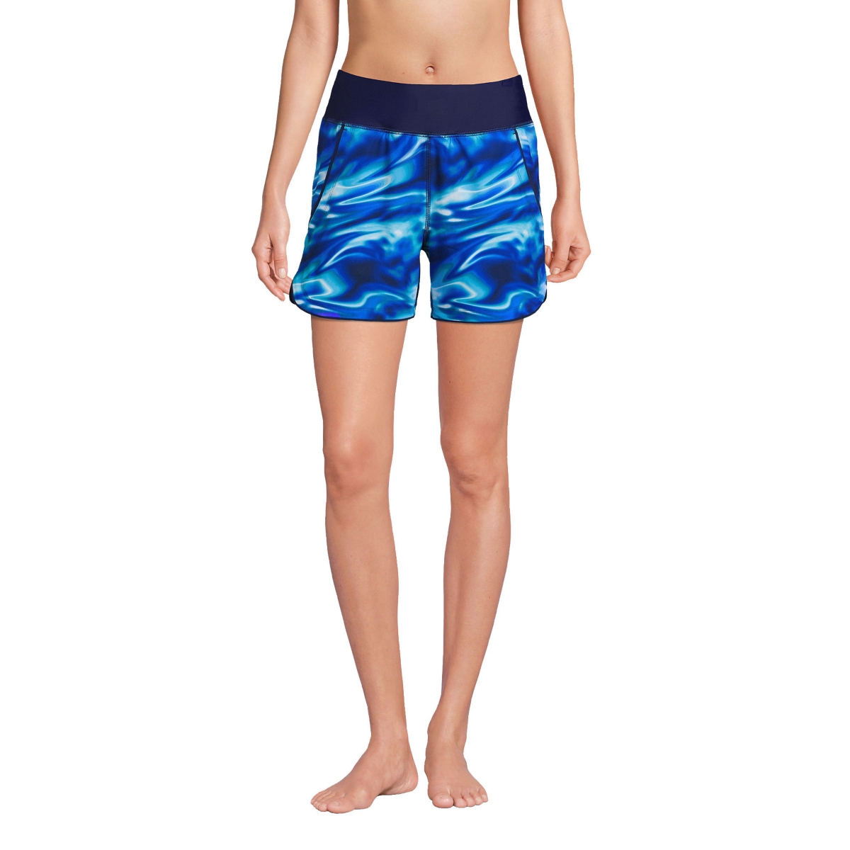 Women's 5" Quick Dry Swim Shorts with Panty - Deep sea navy