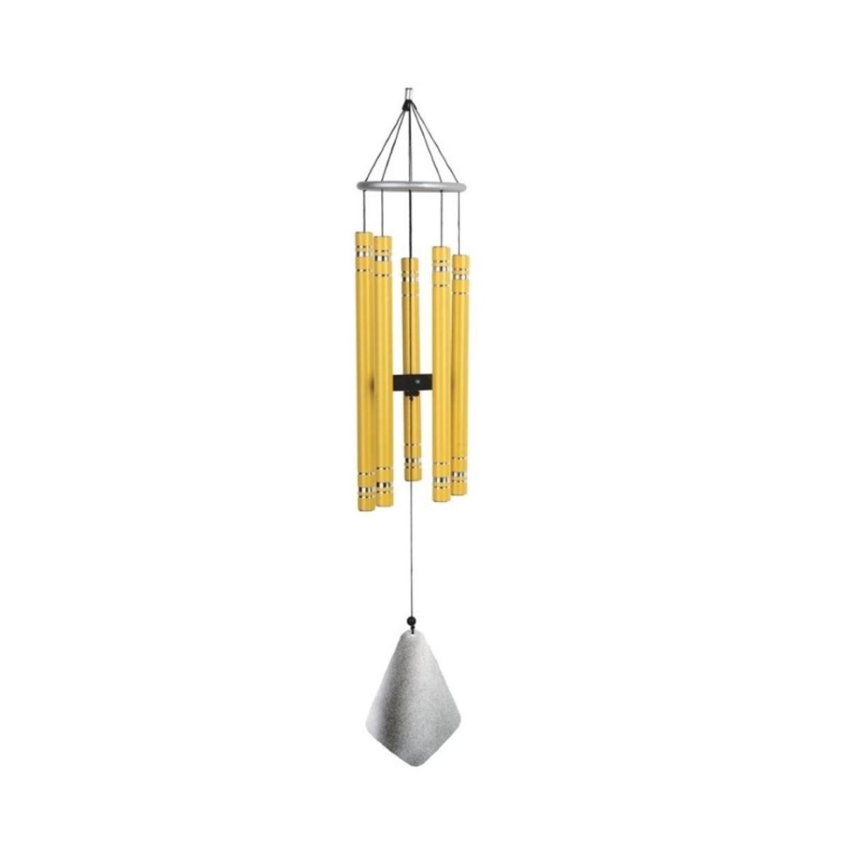 36" Long Tuned Wind Chime Traditional Yellow Tube - Yellow