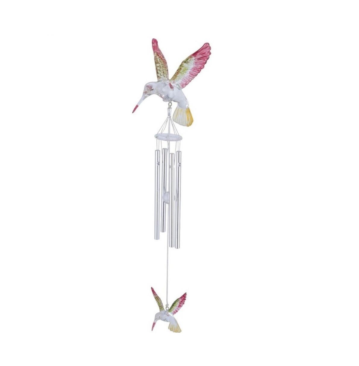 16" Long Hummingbird Acrylic Wind Chime - Multi