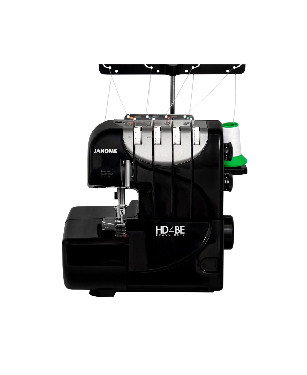 HD4BE Black Edition 2/3/4 Thread Mechanical Serger Sewing Machine - Black