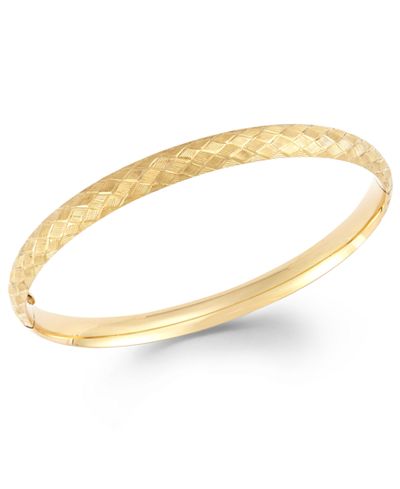 Macys 14k gold bangle bracelets