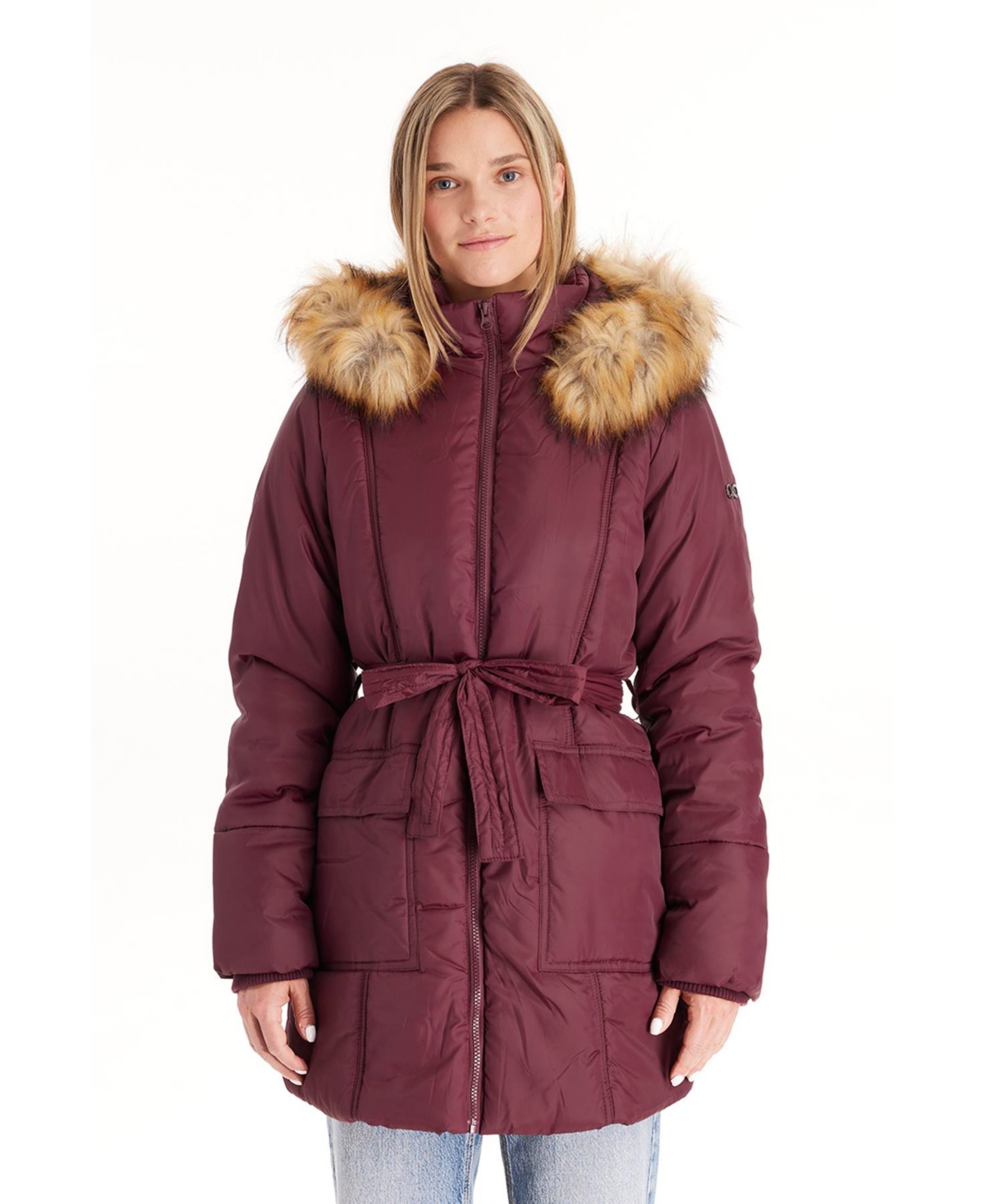 Maternity Rachel - 3 in 1 Coat With Belt - Khaki green