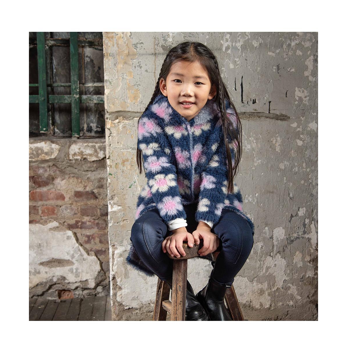Imoga Collection Big Girls Ford Fancy Yarn Long Cardigan