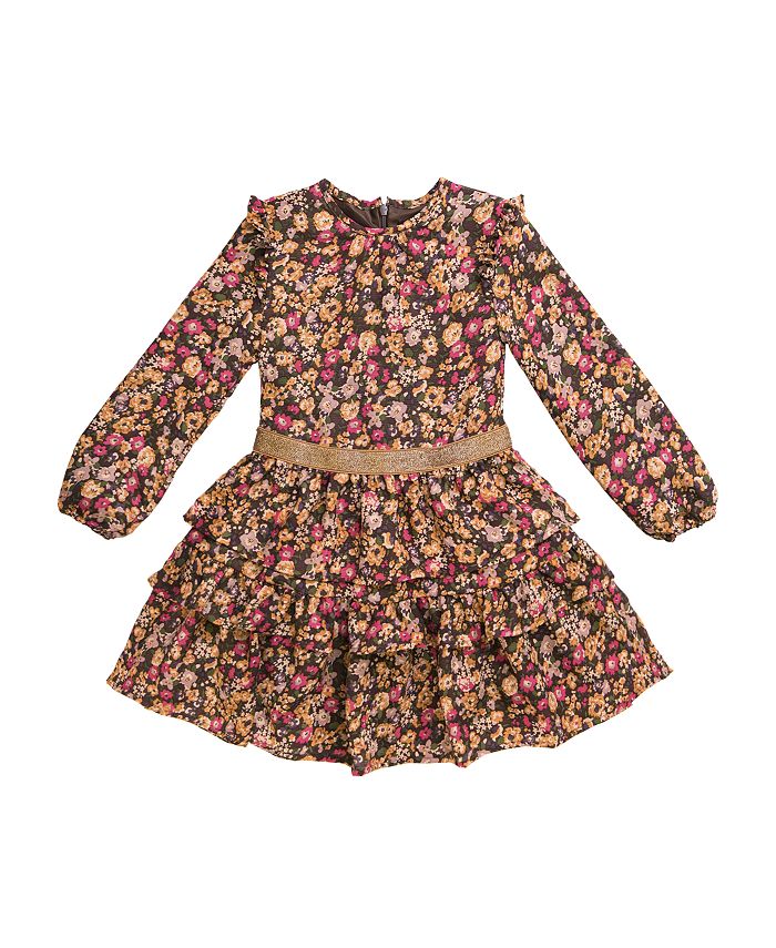 IMOGA Collection Little Girls PALMER FW23 CLOVER CHIFFON DRESS