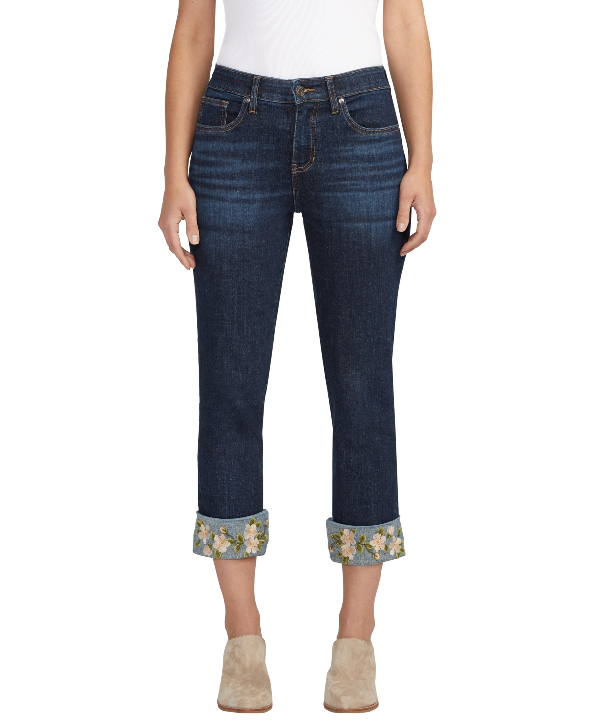 Women's Carter Mid Rise Slim Leg Jeans - Fountain Blue