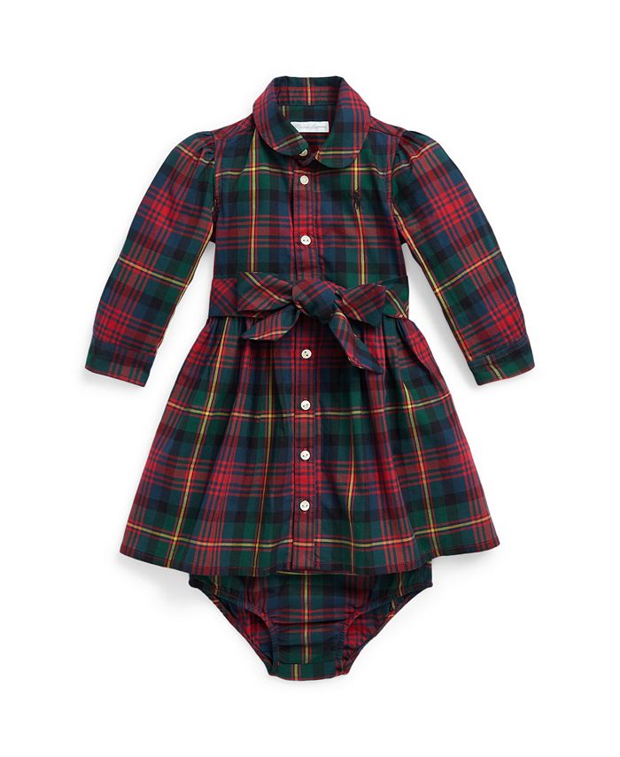 Ralph lauren plaid dress baby on sale