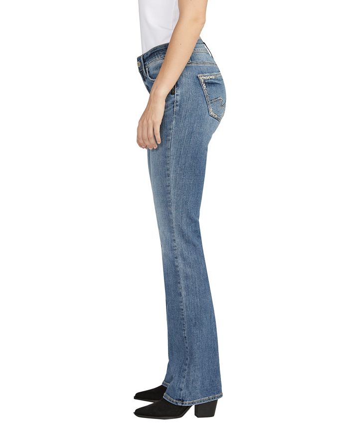 Silver Jeans Co. Women's Suki Mid Rise Curvy Fit Bootcut Jeans - Macy's