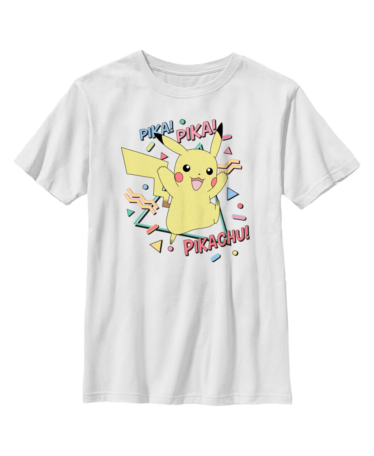 Nintendo Boy's Pokemon Pikachu 80s Party Child T-shirt In White