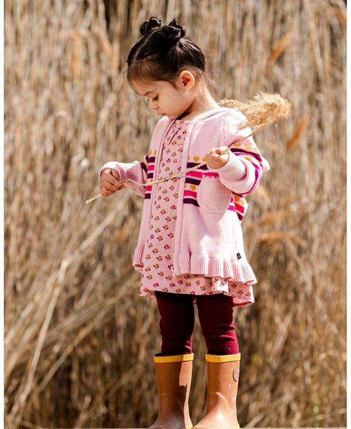 Deux par Deux Girl Super Soft Rib Leggings Burgundy Child Macy #39 s