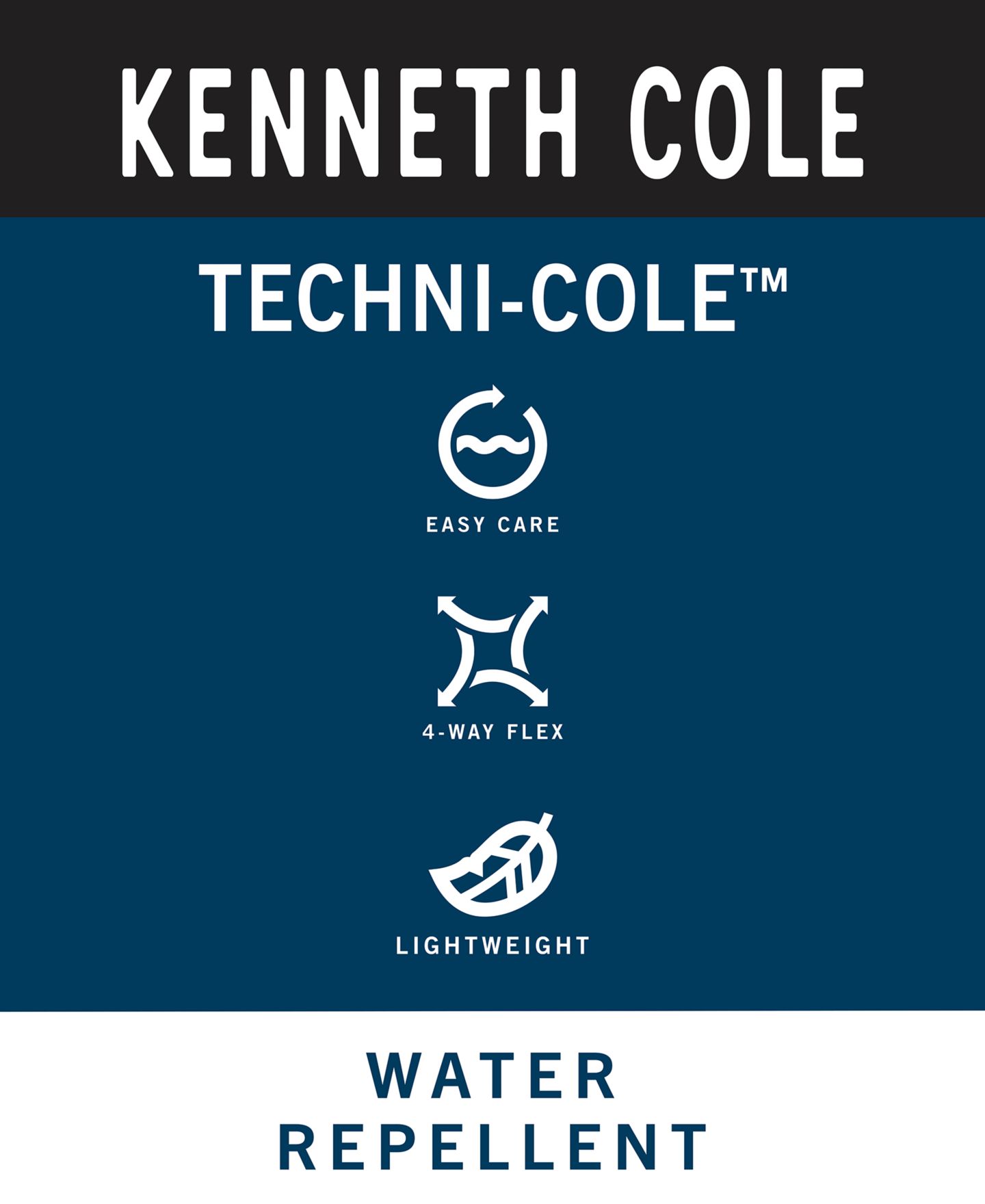 Мужская рубашка Kenneth Cole Solid Slim-Fit Performance, цвет: Чёрный — фото 5