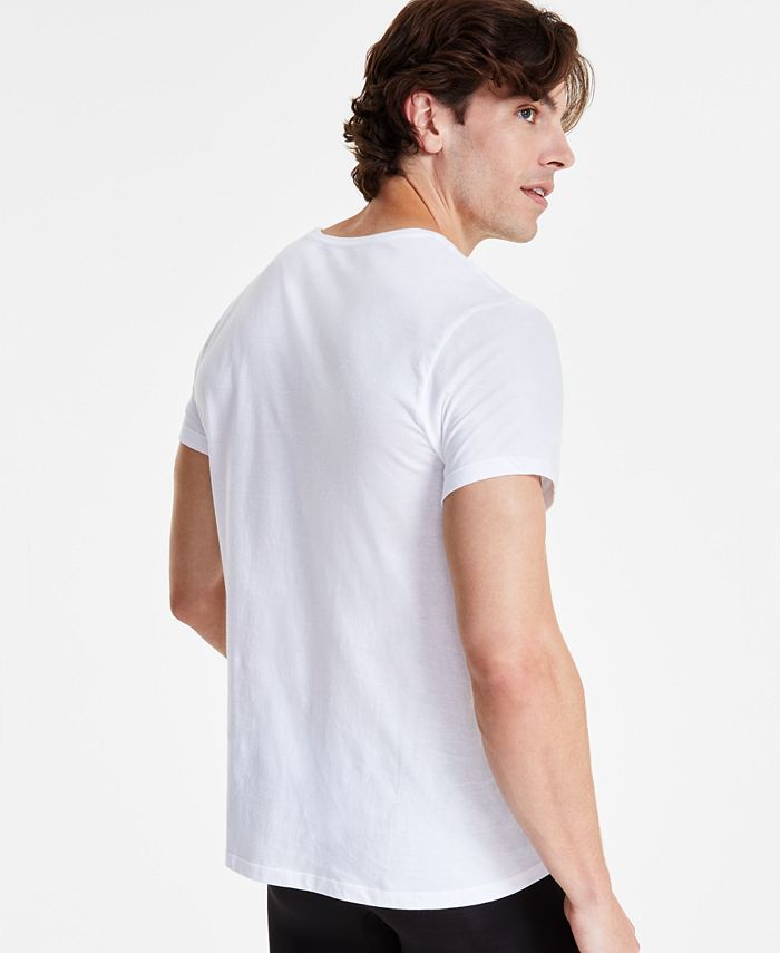 Calvin Klein Men\'s 5-Pk. Cotton Macy\'s for Macy\'s Neck - Undershirts, Crew Created Classics