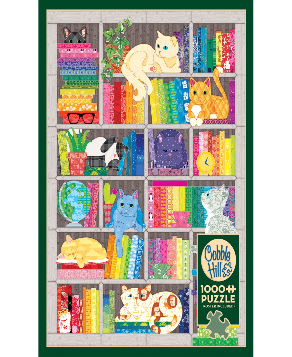 Shop Cobble Hill - Rainbow Cat Quilt Puzzle In Multi