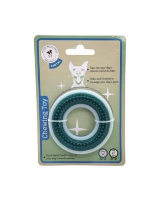 Durable Nylon/TPR Dental Dog Chew Ring – for Enhanced Oral Care, Dental Hygiene, and Engaging Playtime – 4"
