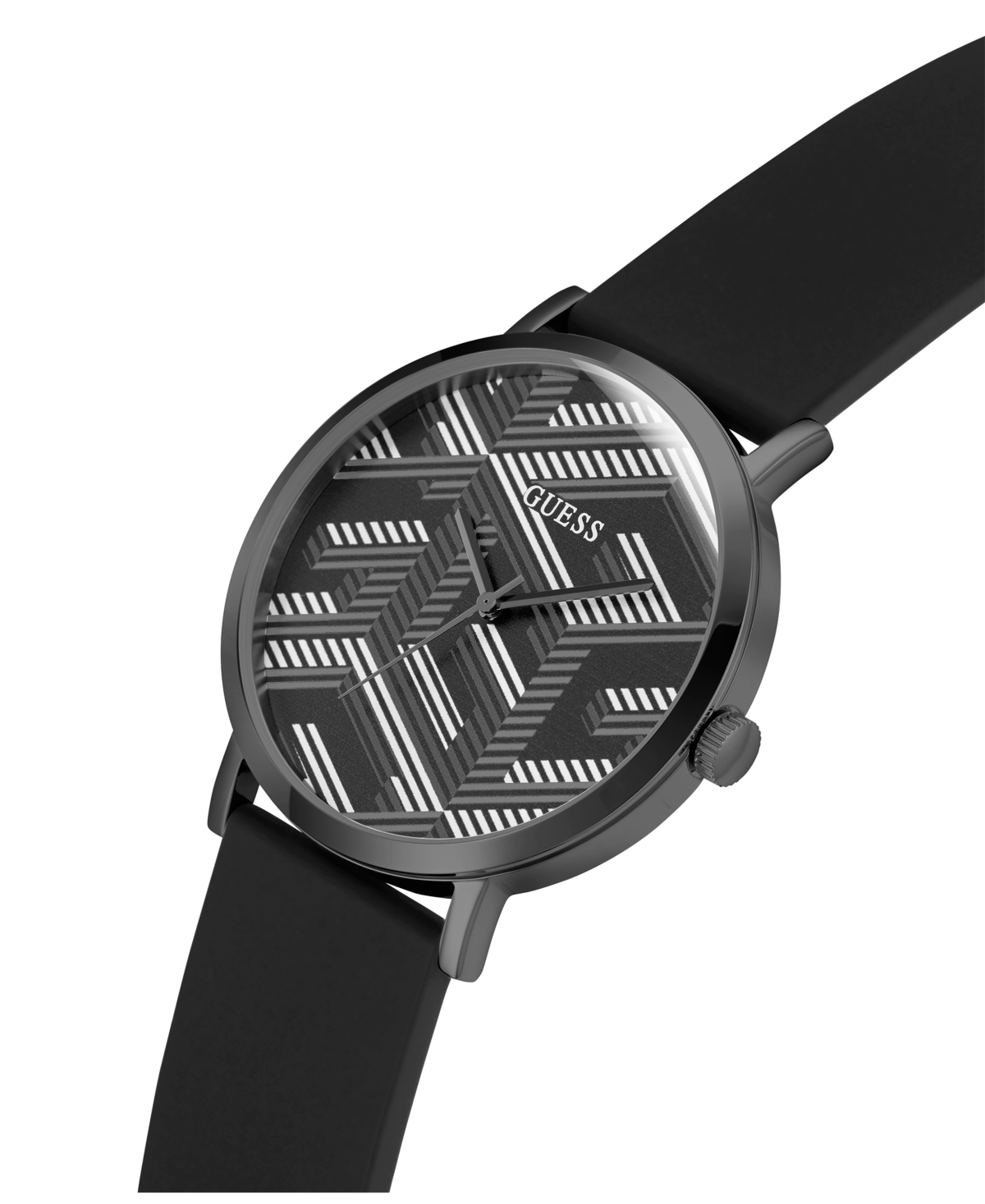 Guess Men's AnalogSilicone Watch 44mm - Black