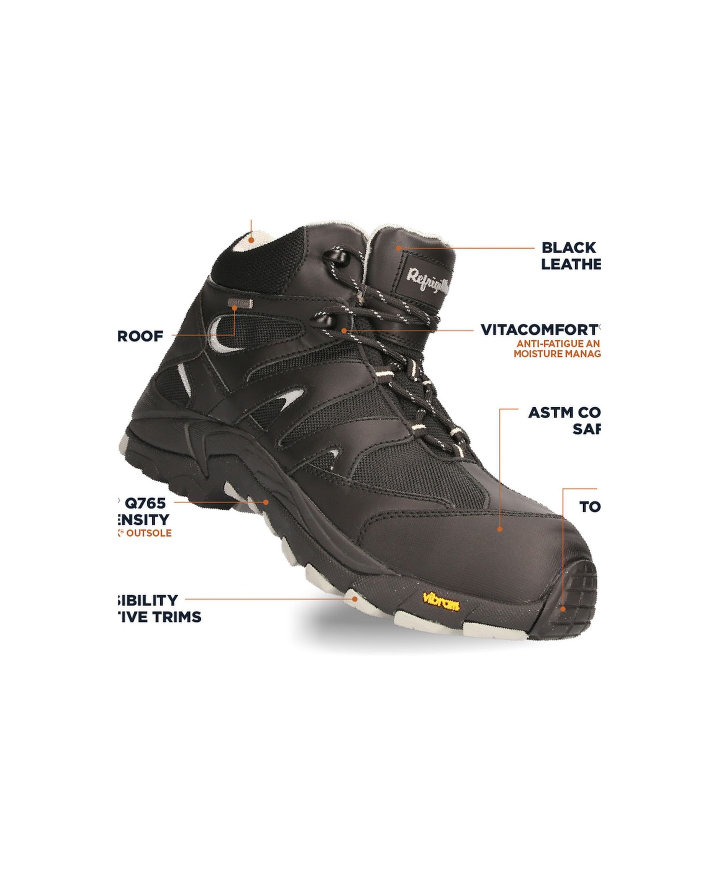 Мужские ботинки RefrigiWear Crossover Hiker Boot, цвет: Чёрный — фото 97