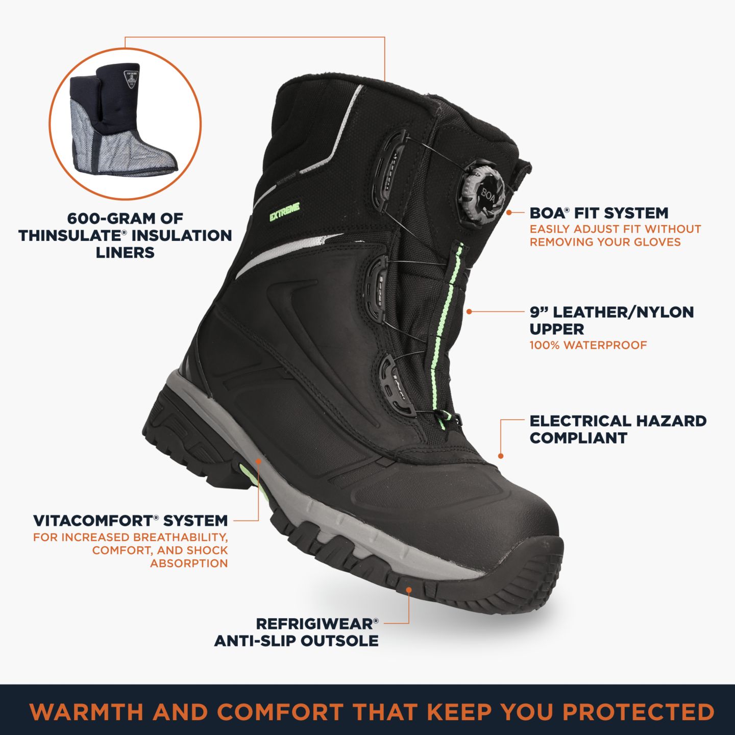 Мужские ботинки RefrigiWear Extreme Pac Boot — фото 47
