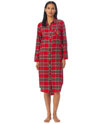 Lauren Ralph Lauren - Women's Long-Sleeve His Shirt Ballet Sleepshirt