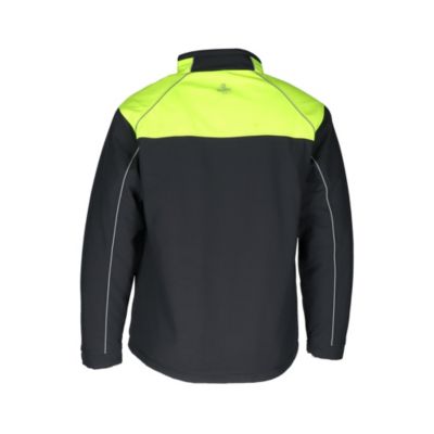Big & Tall Two-Tone HiVis Insulated Jacket - High-Visibility, Warm, Water-Resistant Work Coat