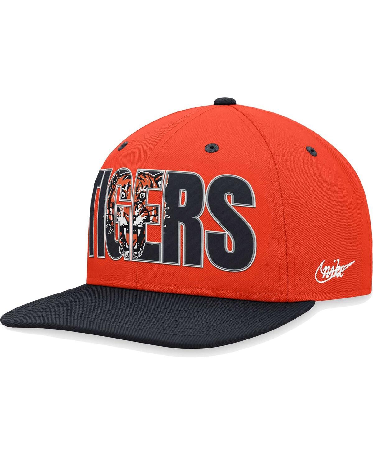 Nike Men's  Orange Detroit Tigers Cooperstown Collection Pro Snapback Hat
