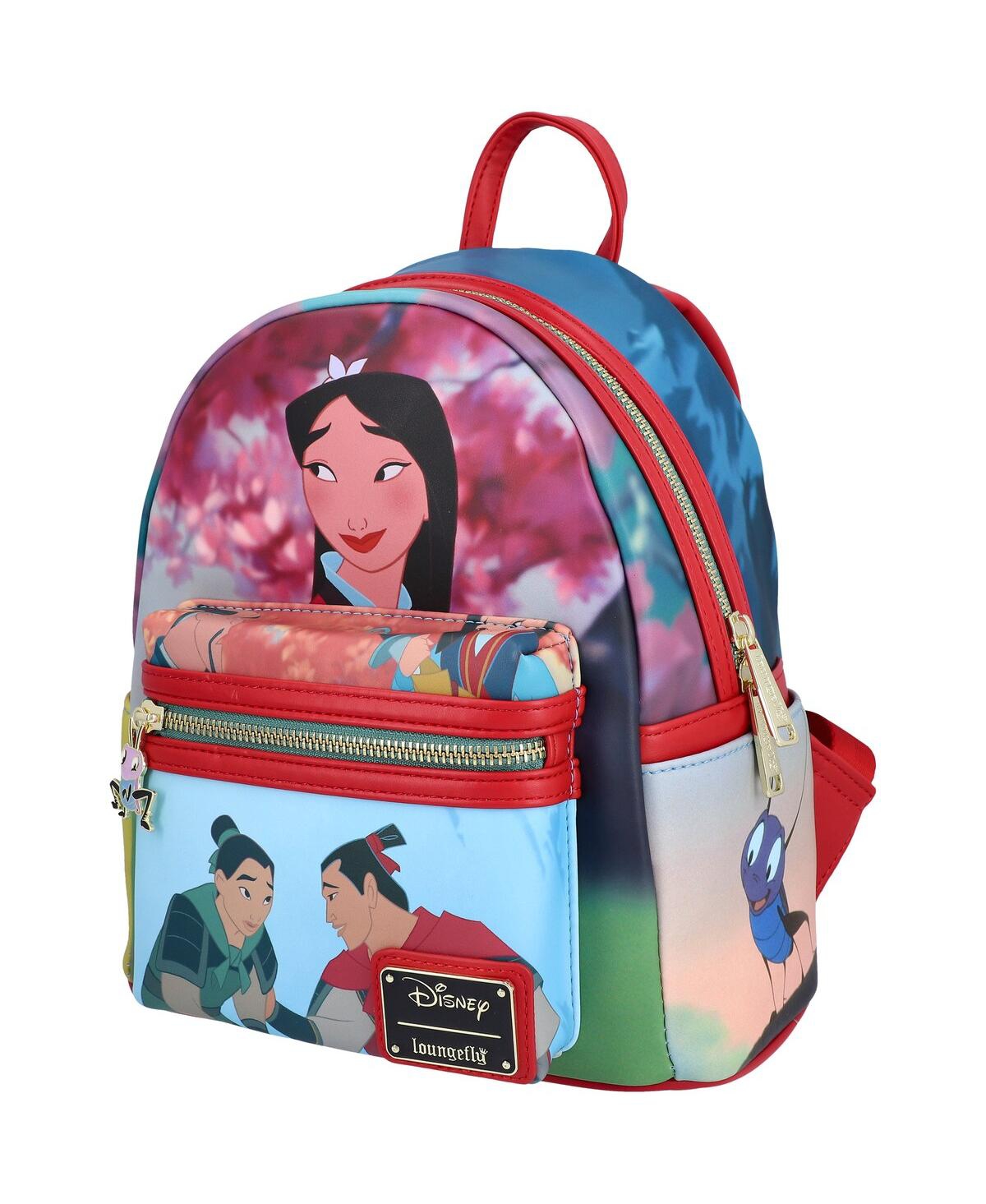 Mulan Princess Scene Mini Backpack - Red