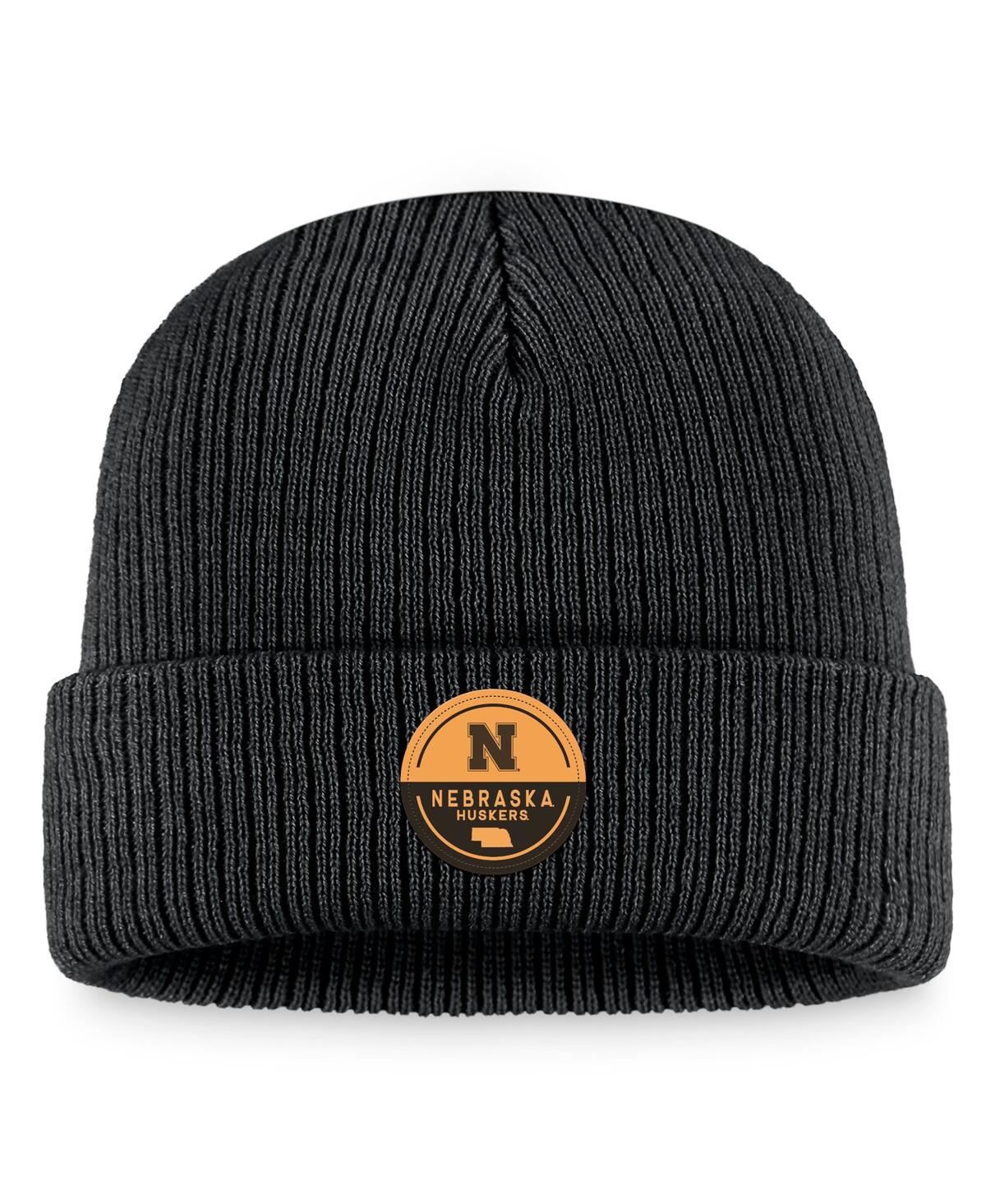 Top Of The World Men's  Black Indiana Hoosiers Elijah Cuffed Knit Hat In Black
