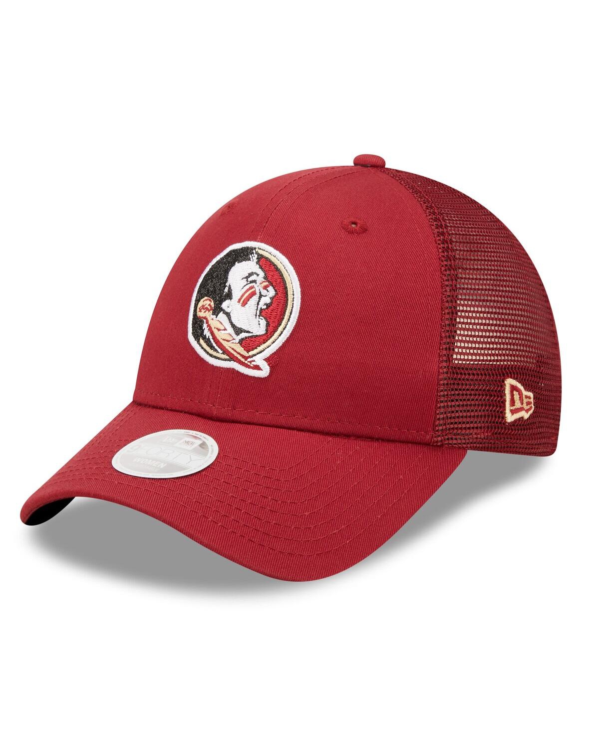 New Era Women's  Garnet Florida State Seminoles 9fortyâ Logo Spark Trucker Snapback Hat