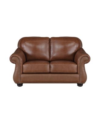White Label Dadeville 64" Leather Match Love Seat