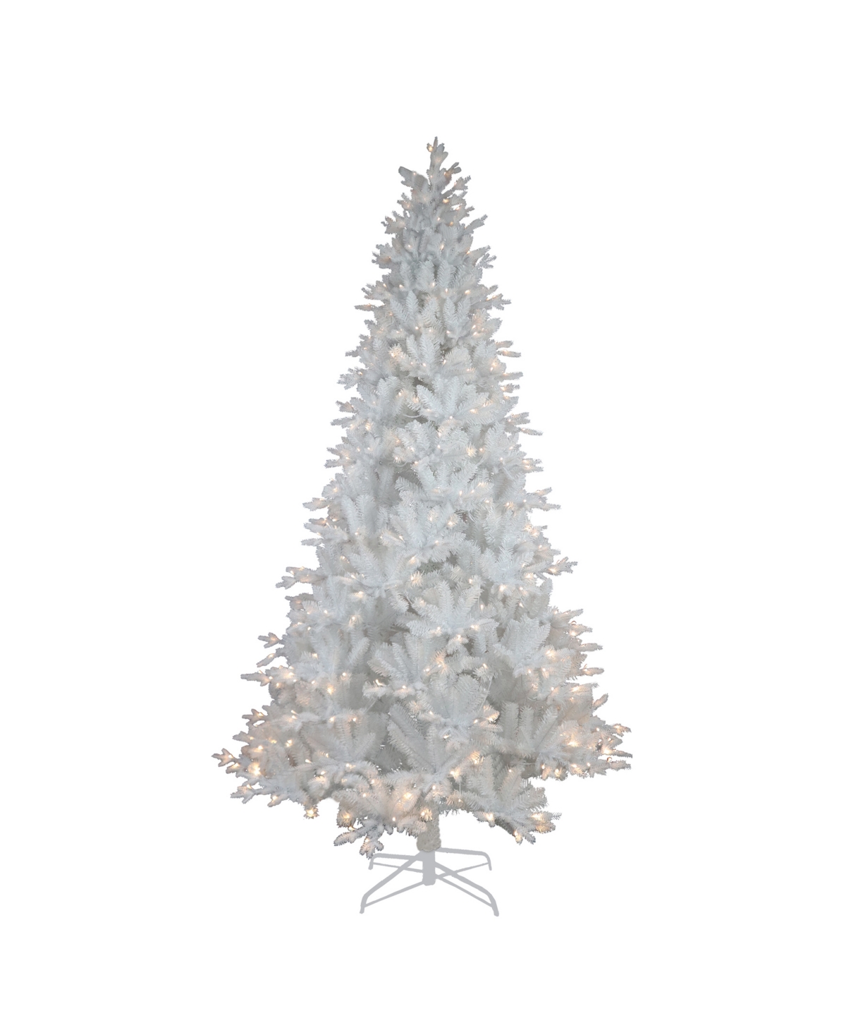 Kurt Adler 9' Pre-lit Warm Led Jackson Pine Tree In White