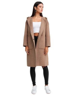 Belle & Bloom Women's Women Walk This Way Wool Blend Over d Coat - Macy's