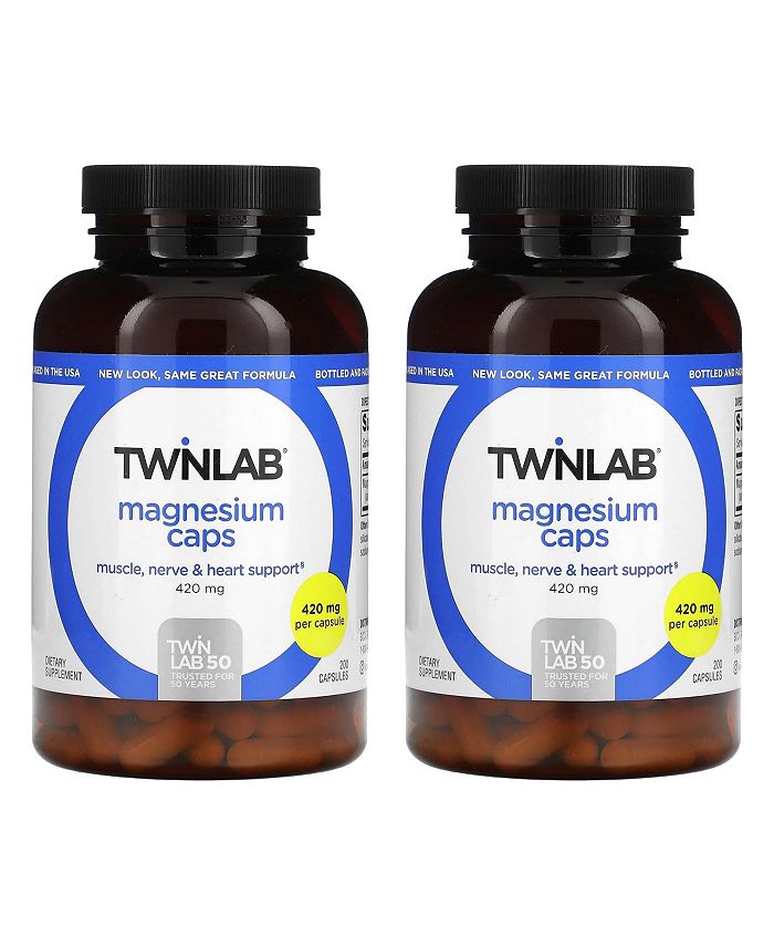 Twinlab Magnesium Caps High Absorption Magnesium Supplement Magnesium Capsules for Stress