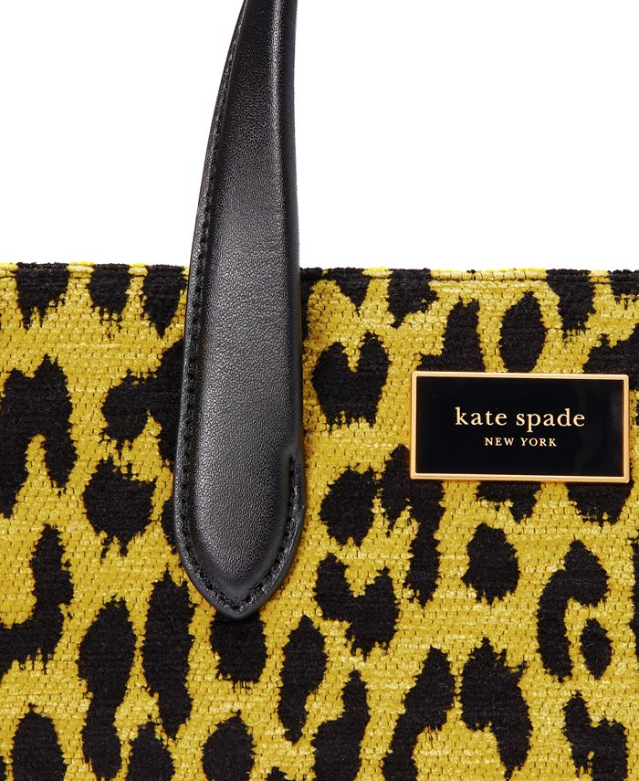 kate spade new york Manhattan Modern Leopard Chenille Small Tote - Macy's