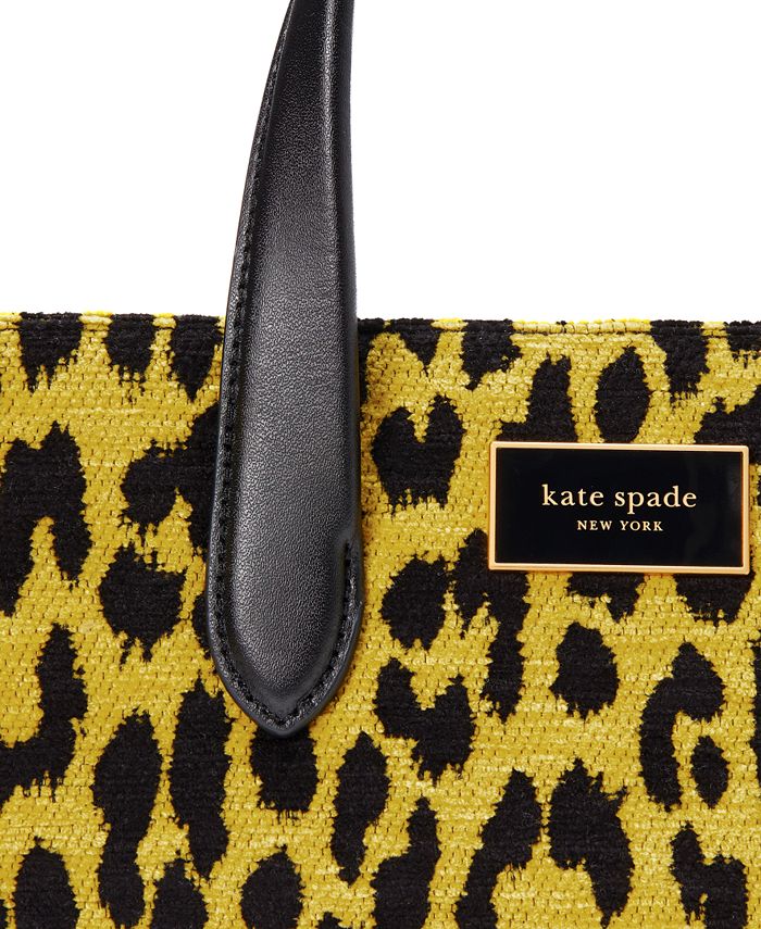 kate spade new york Manhattan Modern Leopard Chenille Small Tote Macy's