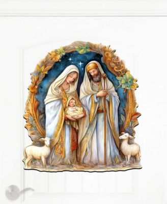 Nostalgic Nativity Scene Christmas Wooden Wall Decor Door Decor G. DeBrekht