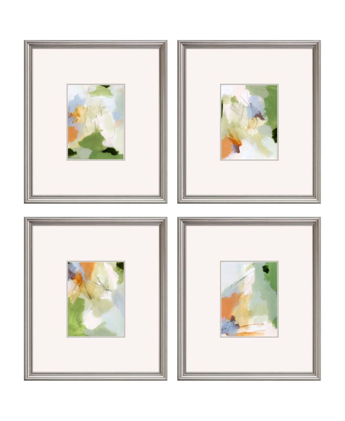 Paragon Picture Gallery Verdure Framed Art, Set Of 4 In Green
