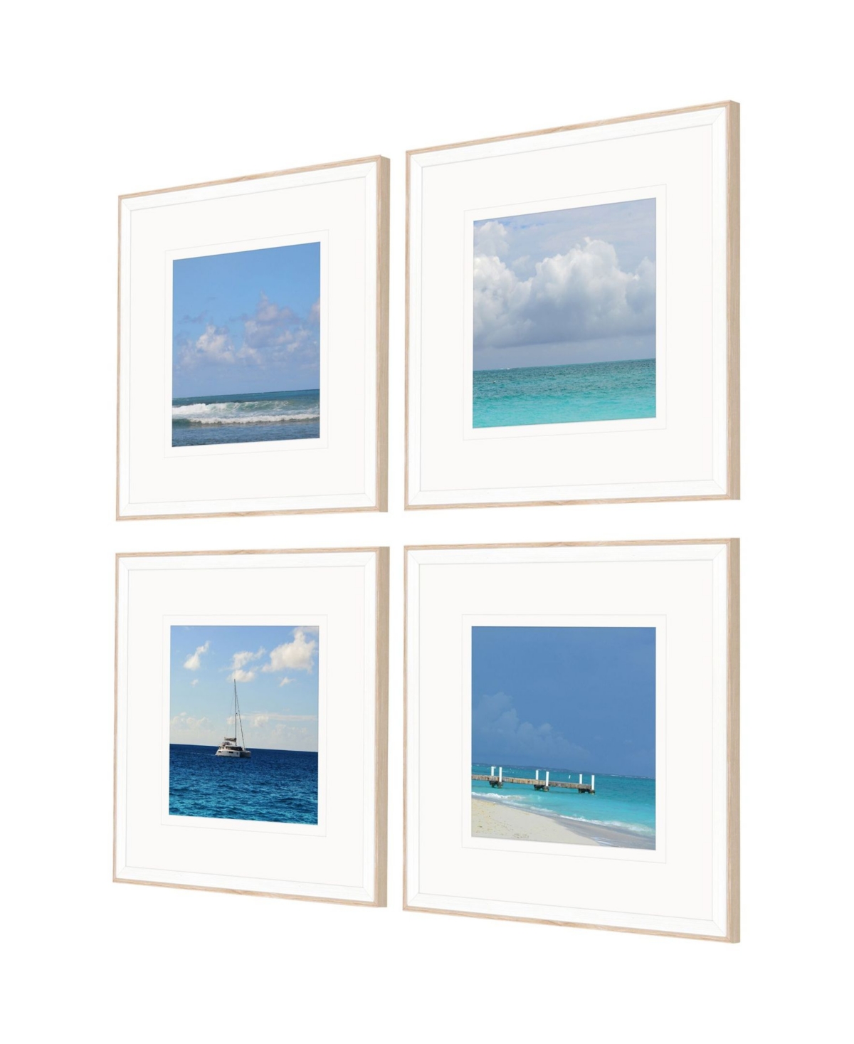 Paragon Picture Gallery Ocean Adventures I Framed Art, Set Of 4 In Blue