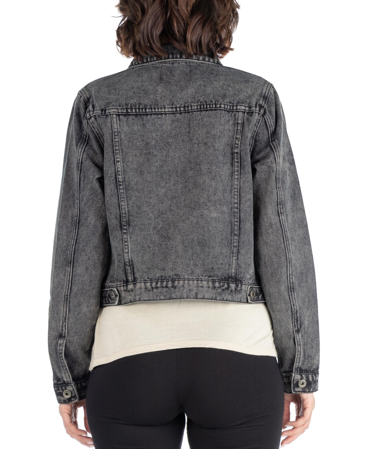 24seven Comfort Apparel Women's Timeless Denim Jacket