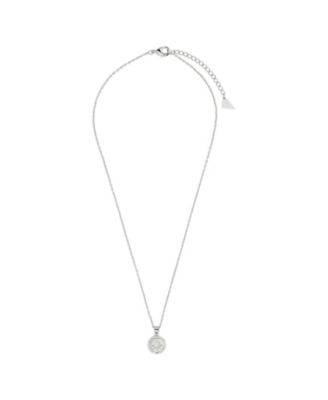 Cubic Zirconia Genuine Mother of Pearl Brae Pendant Necklace