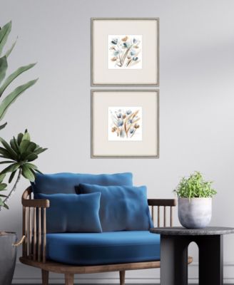 Coastal Blooms Framed Art, Set of 2