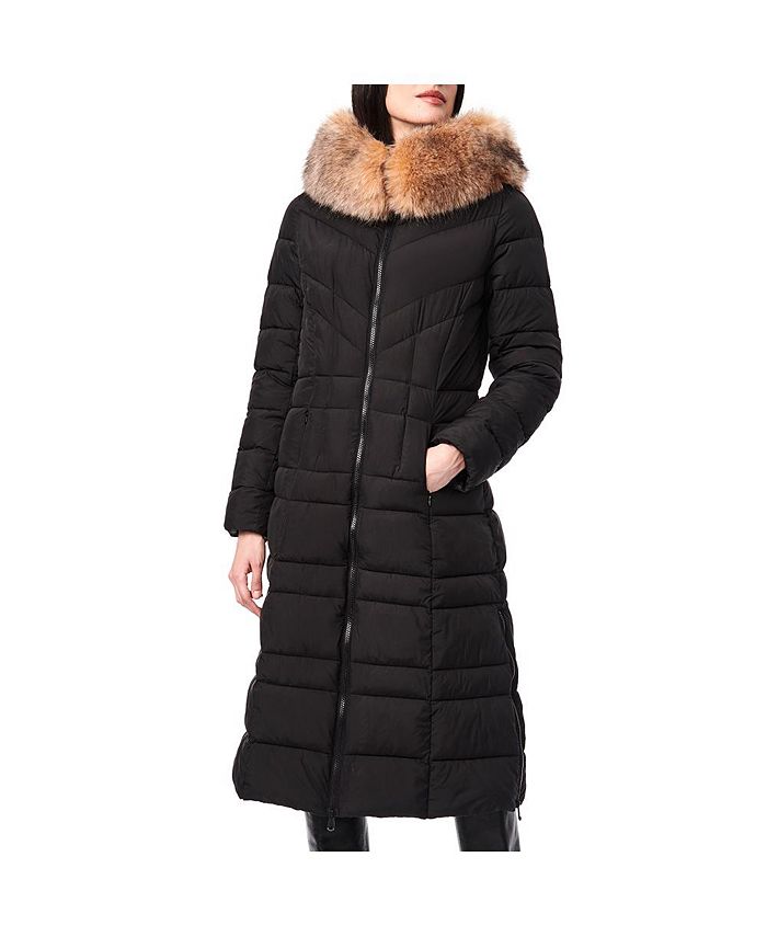 Bernardo hooded faux wrap coat 2025