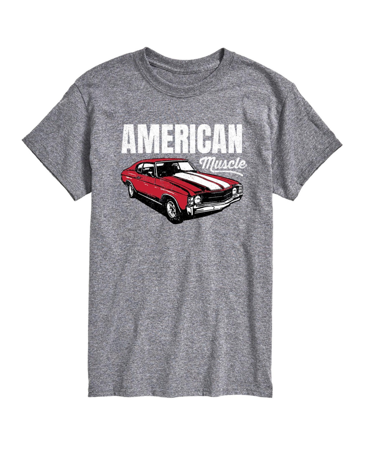 Men's American Muscle Car Short Sleeve T-shirt - Gray