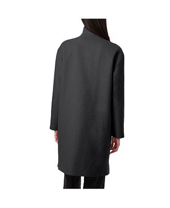 Bernardo Womens Wool Coat with Stand Collar - Macy's