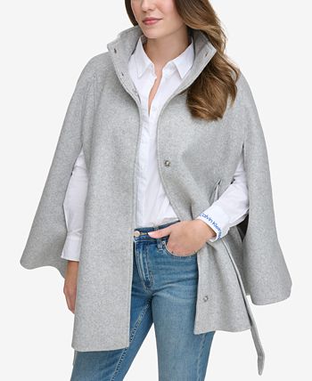 Calvin klein double breasted cape coat new arrivals