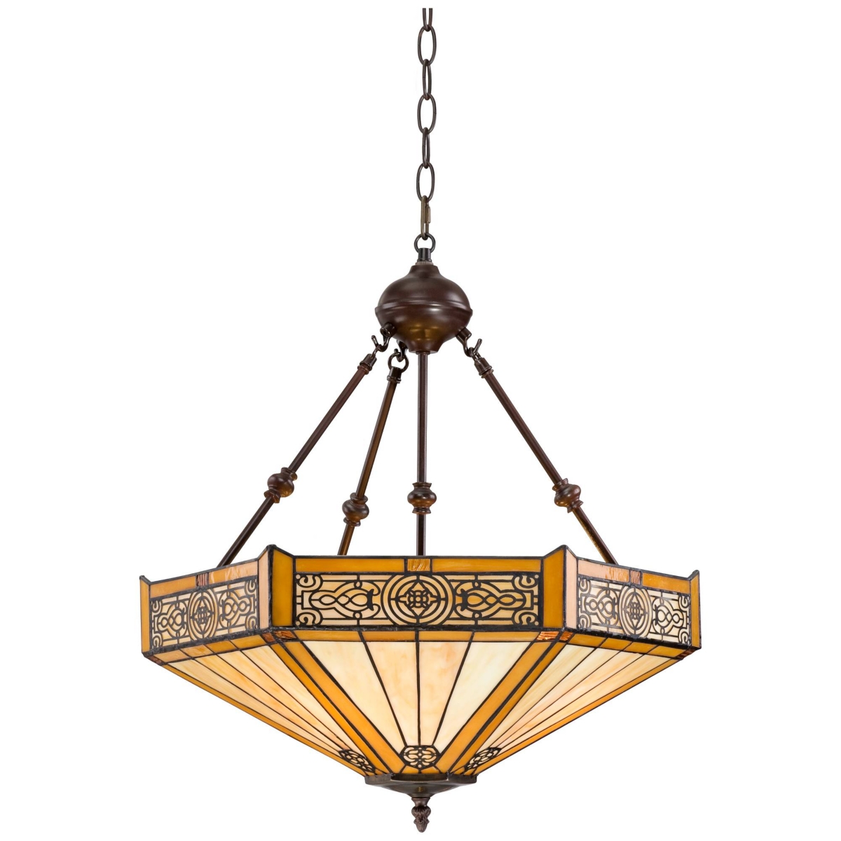 Stratford Bronze Pendant Chandelier Lighting 20 3/4" Wide Farmhouse Rustic Art Glass 3-Light Fixture for Dining Room Living House Home Foyer Kitc