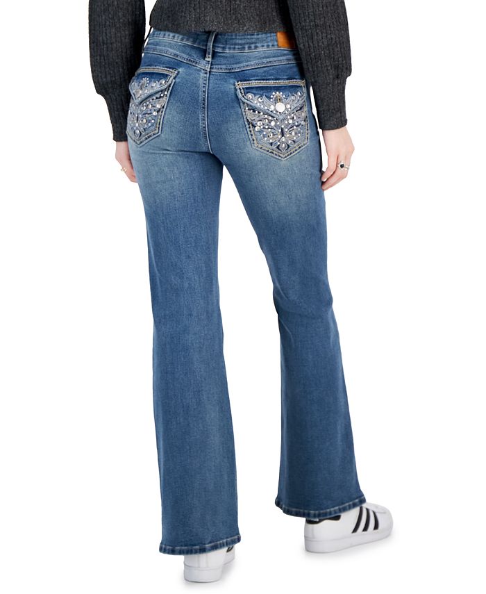 Dollhouse Juniors' HighRise Bootcut EmbellishedPocket Jeans Macy's