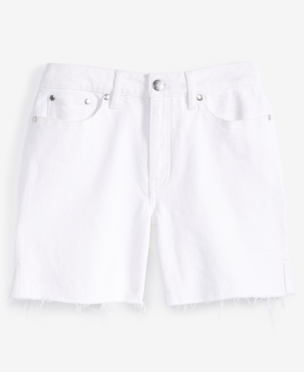 On 34th Women's High Rise Raw-Hem Jean Shorts, Created for Macy's
