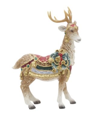 Noel Holiday Standing Deer Candle Holder, 10.25-in