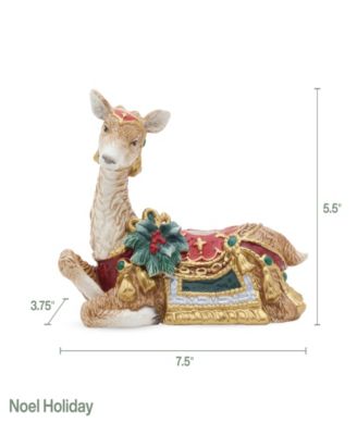 Noel Holiday Resting Deer Candle Holder, 5.5-in